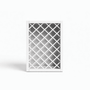 Inset Origami White RTA 24-36"W x 15-30"H x 13.5"D 5-Size Diamond Lattice Wine Grid Wall Rack Cabinet