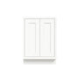 Inset Origami White RTA 24-36"W x 34.5"H x 25"D 5-Size Full Height Double Doors Base Cabinet