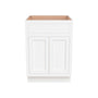 Inset Origami White RTA 24-36"W x 34.5"H x 25"D 5-Size Single Drawer Base Cabinet with 2 Doors