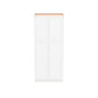 Inset Origami White RTA 24-36"W x 84-96"H x 25"D 9-Size Pantry Cabinet with 4 Doors and 4 Shelves