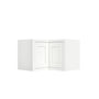 Inset Origami White RTA 25.5"W x 18-42"H x 13.5"D 3-Size Easy Reach Wall Cabinet with 2-3 shelves