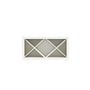 Inset Origami White RTA 30-36"W x 15-18"H x 13.5"D 4-Size X-Shaped Wine Grid Wall Rack Cabinet