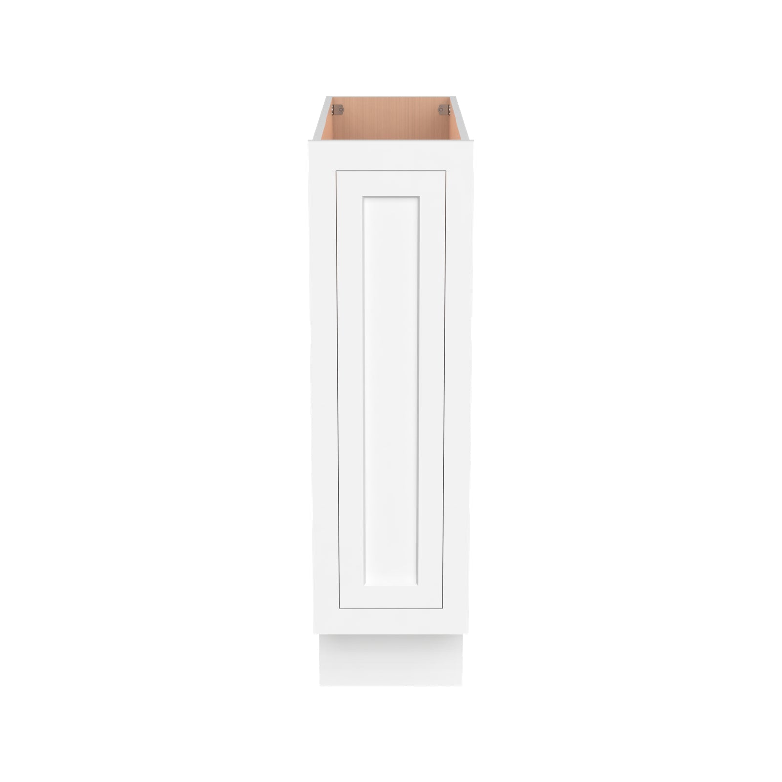 Inset Origami White RTA 9"W x 34.5"H x 25"D Base Spice Rack Cabinet with Pull-out Basket