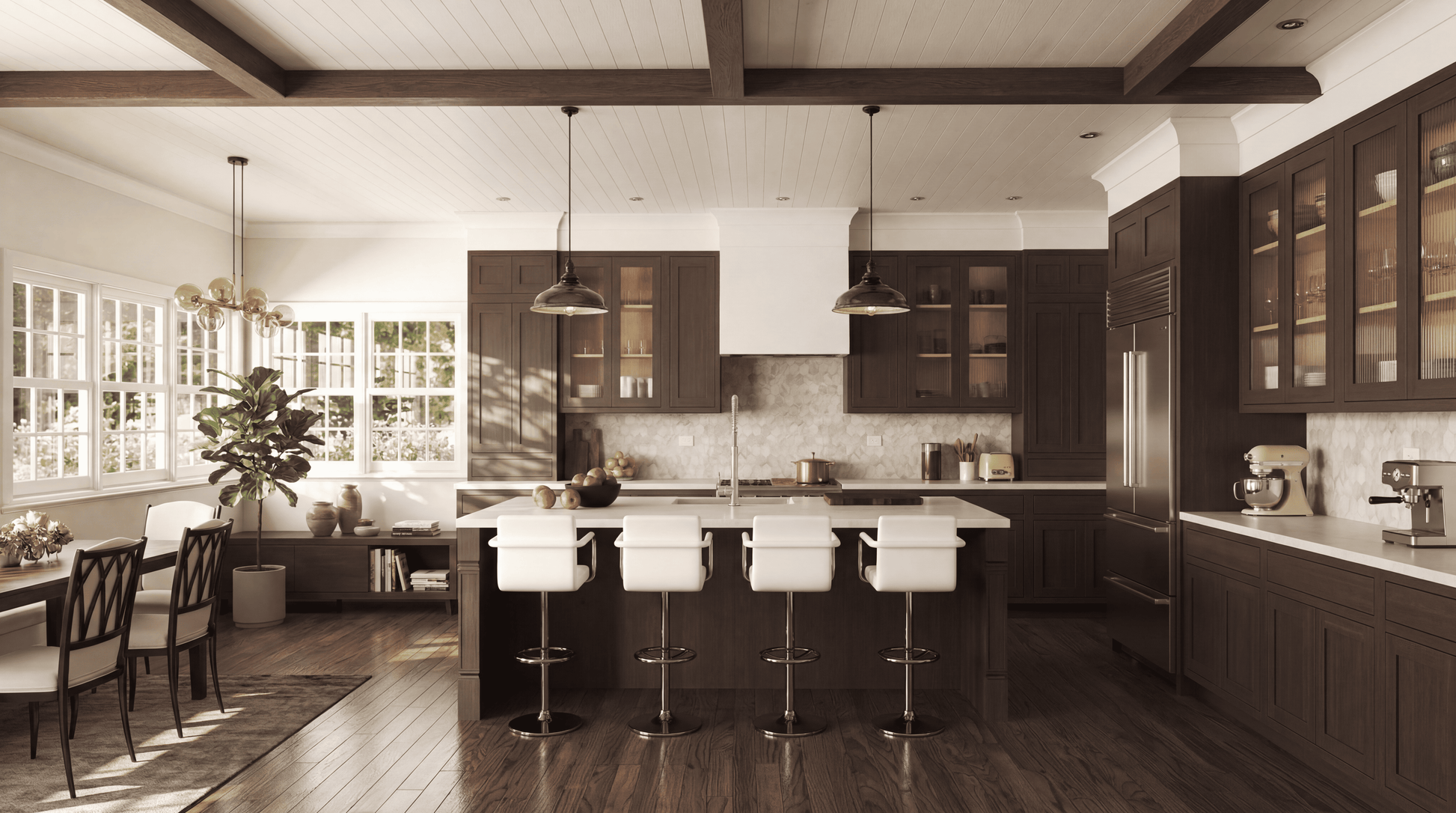 Inset Truffle Brown - Ready To Assemble Kitchen Cabinets