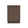 Inset Truffle Brown RTA 24-30"W x 34.5"H x 25"D 2-Size Base Cabinet with 2 Drawers