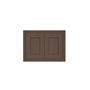 Inset Truffle Brown RTA 24-36"W x 12-24"H x 13.5"D 10-Size Double Doors Wall Cabinet