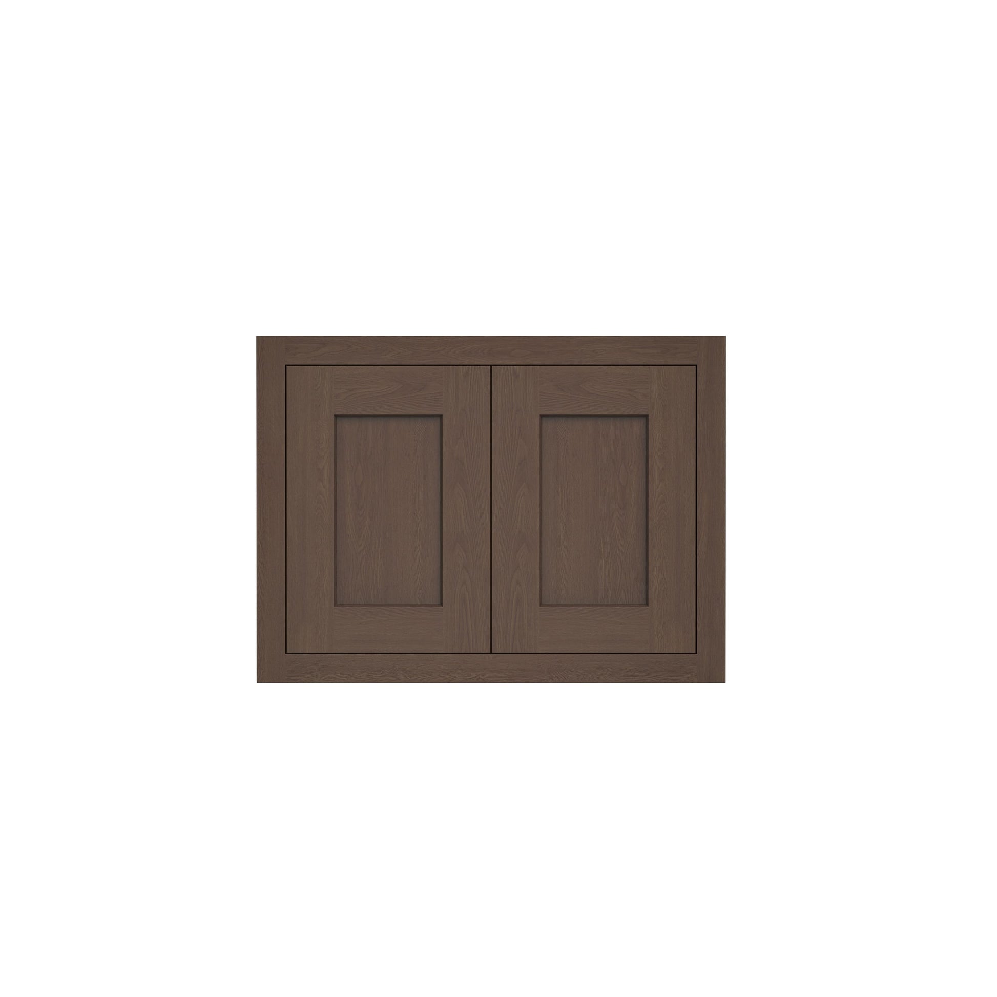 Inset Truffle Brown RTA 24-36"W x 12-24"H x 13.5"D 10-Size Double Doors Wall Cabinet