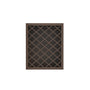 Inset Truffle Brown RTA 24-36"W x 15-30"H x 13.5"D 5-Size Diamond Lattice Wine Grid Wall Rack Cabinet