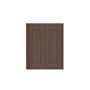 Inset Truffle Brown RTA 24-36"W x 30-42"H x 13.5"D 15-Size Double Doors Wall Cabinet