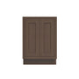 Inset Truffle Brown RTA 24-36"W x 34.5"H x 25"D 5-Size Full Height Double Doors Base Cabinet