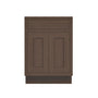 Inset Truffle Brown RTA 24-36"W x 34.5"H x 25"D 5-Size Single Drawer Base Cabinet with 2 Doors