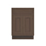 Inset Truffle Brown RTA 24-36"W x 34.5"H x 25"D 5-Size Sink Base Cabinet with 2 Doors and 1 False Drawer