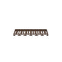Inset Truffle Brown RTA 30-36"W x 1.63"H x 13.5"D 2-Size Wall Glass Hanger