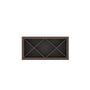Inset Truffle Brown RTA 30-36"W x 15-18"H x 13.5"D 4-Size X-Shaped Wine Grid Wall Rack Cabinet