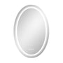 Modern Oval LED Bathroom Mirror with Ambient Backlighting