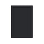 Slim Ebony Black Shaker RTA 12"/15"/18"/21"W x 18"H x 12"D Single Door Short Wall Cabinet