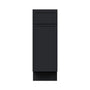 Slim Ebony Black Shaker RTA 12"/15"/18"/21"W x 34.5"H x 24"D Standard Base Cabinet with 1 Drawer and 1 Door