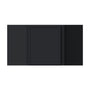 Slim Ebony Black Shaker RTA 24"W x 18"/30"/36"/42"H x 12"D Diagonal Corner Wall Cabinet