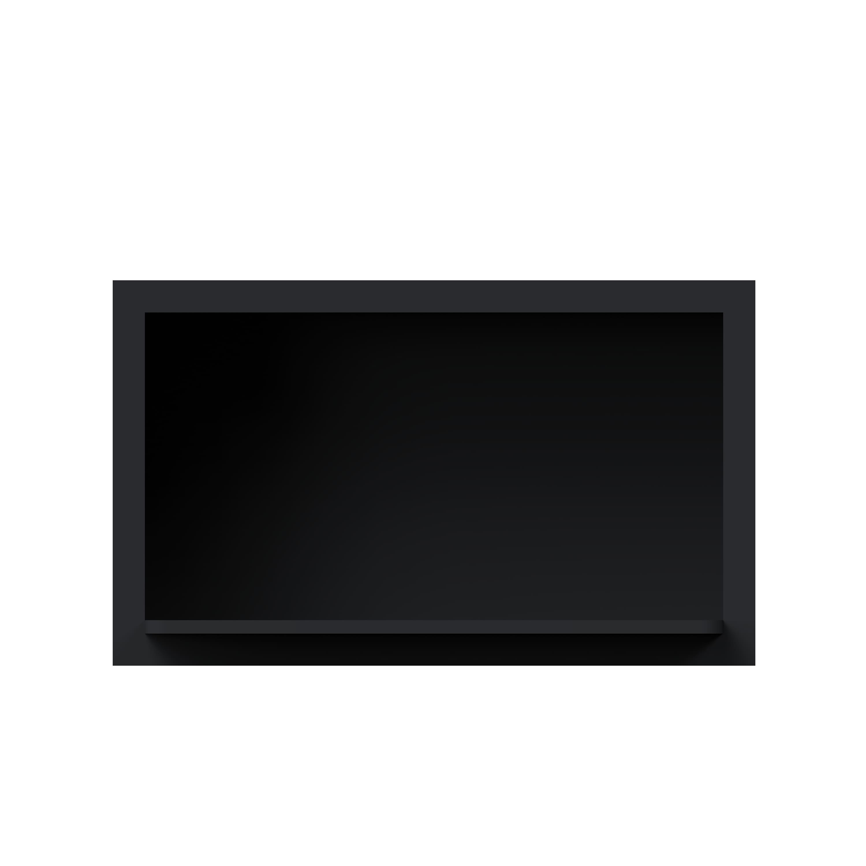 Slim Ebony Black Shaker RTA 30"W x 18"H x 12"D Wall Microwave Cabinet