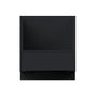 Slim Ebony Black Shaker RTA 30"W x 34.5"H x 24"D Base Microwave Cabinet with 1 Drawer