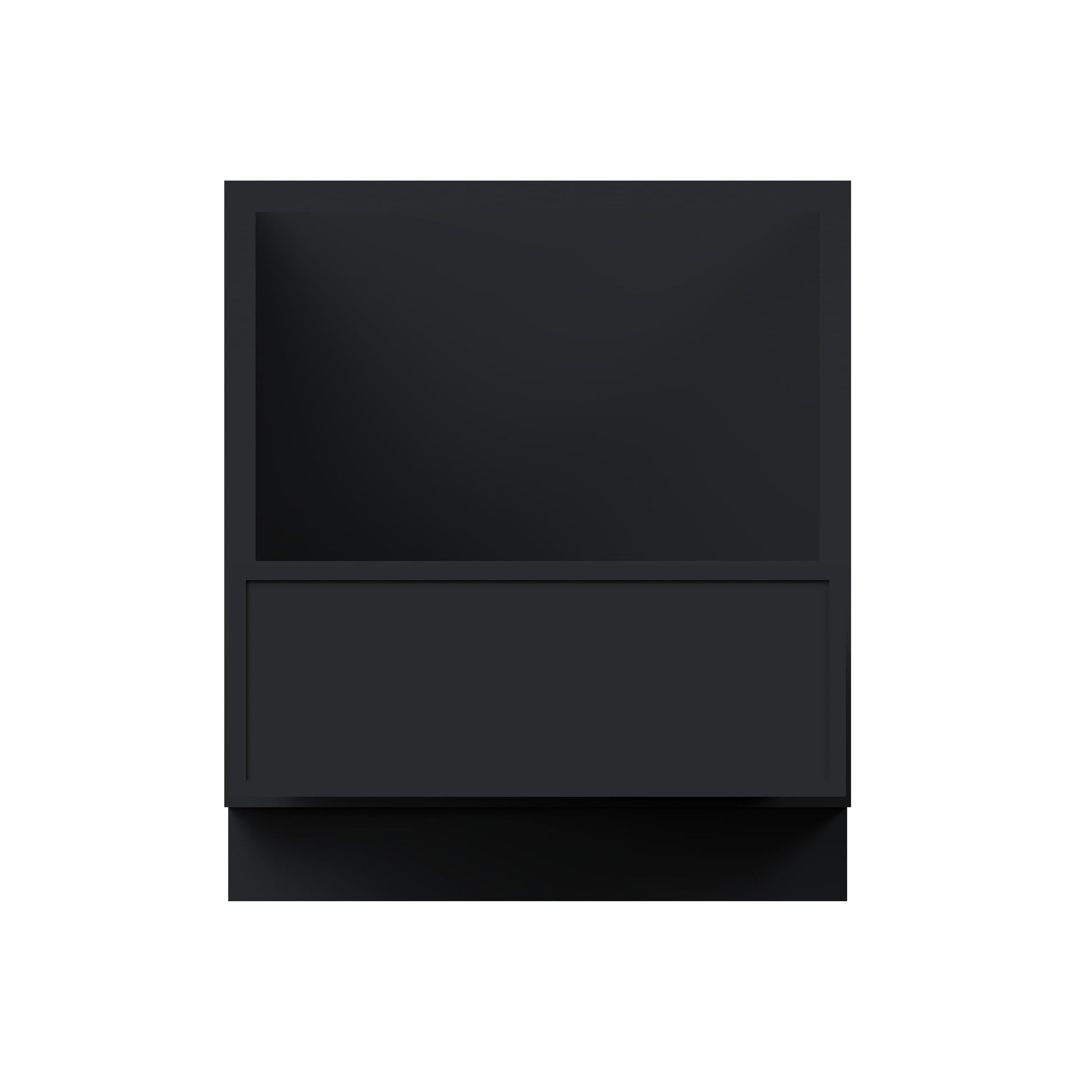 Slim Ebony Black Shaker RTA 30"W x 34.5"H x 24"D Base Microwave Cabinet with 1 Drawer