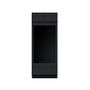 Slim Ebony Black Shaker RTA 33"W x 84"/90"/96"H x 27"D Double Oven Cabinet with 1 Drawer and 2 Doors