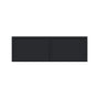 Slim Ebony Black Shaker RTA 36"W x 12"/15"/18"/24"H x 27"D Deep Wall Cabinet with 2 Doors