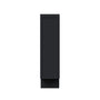 Slim Ebony Black Shaker RTA 9"/18"/21"W x 34.5"H x 24"D Full Height Door Base Cabinet with Single Door