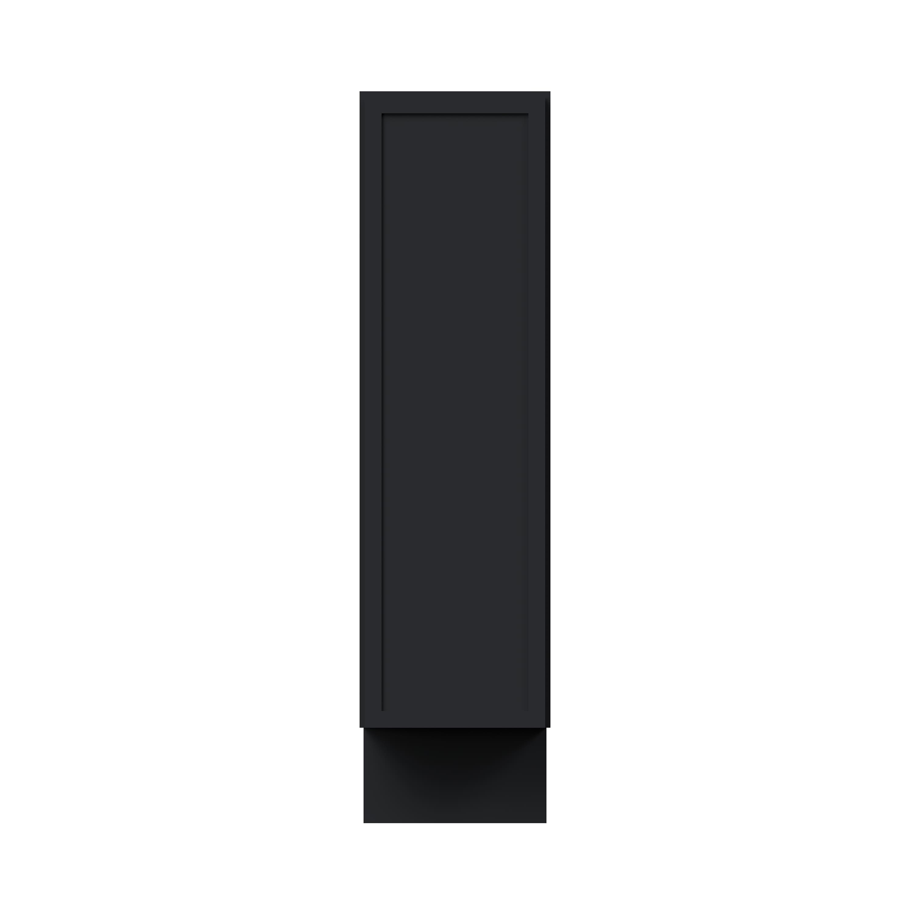 Slim Ebony Black Shaker RTA 9"W x 34.5"H x 24"D Spice Pantry Base Cabinet with 1 Drawer