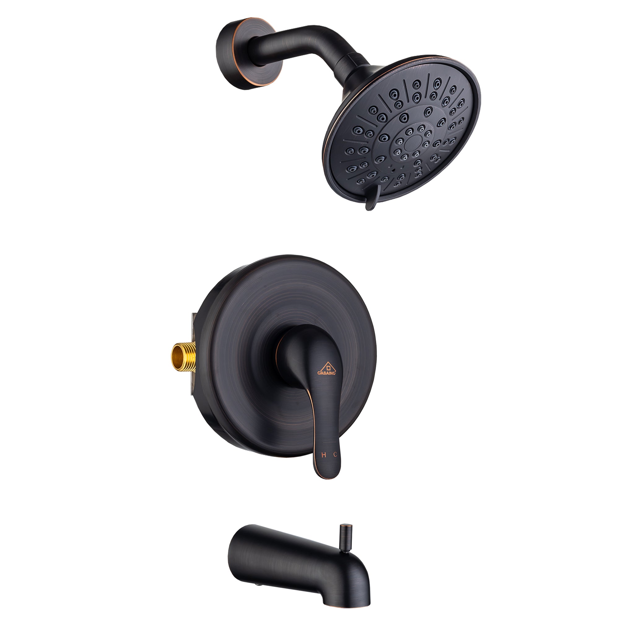 4.84inch Wall Mounted Shower trim kit with pressure balanced valve-CASAINC