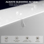 59"/63"/69" Modern Stone Resin Freestanding Soaking Tub with Spa-Level Comfort
