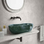 23.6” Genuine Natural Marble Vessel Sink – polished surface in Beige/White/Gray/Green
