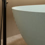 57"/61"/65"/69" Minimalist Solid Surface Freestanding Bathtub in Pine Crest and Shadow Whisper