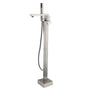 Single-Handle Floor-Mounted Bathtub Faucet High Flow Bathroom Tub Filler with Hand Shower-CASAINC