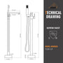CASAINC Bathroom Tub Filler with Hand Shower in Brushed Nickel and More