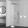 10" Wall Mount Dual Shower Head Rain Shower System with Tub Spout