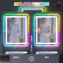 Tempered RGB LED Bathroom Mirror with Smart Controls & Anti-Fog