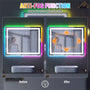 Tempered RGB LED Bathroom Mirror with Smart Controls & Anti-Fog