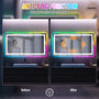 Tempered RGB LED Bathroom Mirror with Smart Controls & Anti-Fog