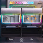 Tempered RGB LED Bathroom Mirror with Smart Controls & Anti-Fog