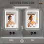 Tempered Glass LED Mirror with Aluminum Frame for Bathroom Vanity