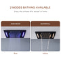 Deluxe 4-Function Thermostatic Shower System with LED Lighting & Bluetooth Music 
