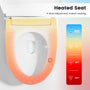 Antibacterial Ceramic Smart Bidet Toilet with Heated Seat & Built-In Deodorizer