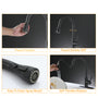 Pull Down Kitchen Faucet Modern Design with Deck Plate Easy Installation for Single or Three Hole