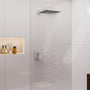9-inch High Pressure Rainfall Shower Head ABS Square Showerhead