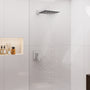 9-inch High Pressure Rainfall Shower Head ABS Square Showerhead