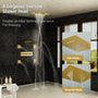 23.6" x 15.7" Ceiling-Mounted 5-Function Thermostatic Shower System with Neck/Back Massage Spout