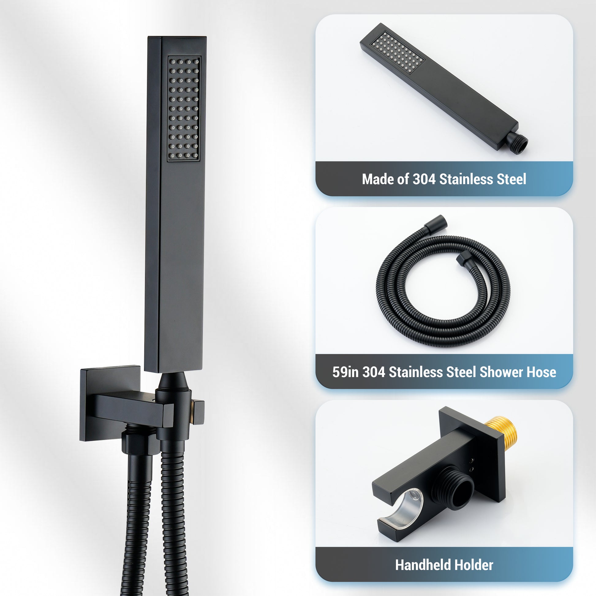 10-inch ADA Compliant Shower System with Handheld Shower