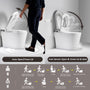 Modern Antibacterial Ceramic Smart Toilet with Side Ambient Lighting