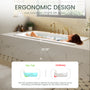 60" Luxury Drop-In Acrylic Soaking Bathtub with Rounded Interior